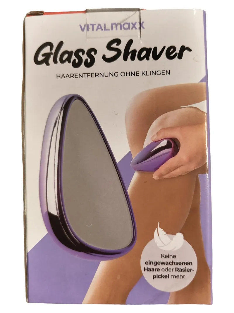 Vitalmaxx Glass Shaver Damen Nassrasierer Haarentfernung Lila Praktisch 1