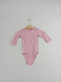 Carter's Baby Mädchen Langarm Body Gr. 62 Rosa Baumwolle 2