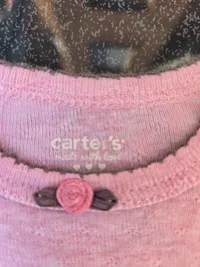 Carter's Baby Mädchen Langarm Body Gr. 62 Rosa Baumwolle 3
