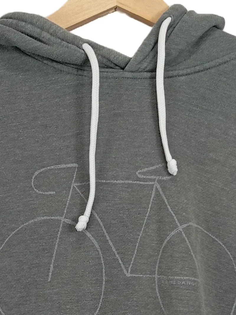 ARMEDANGELS Kapuzenpullover Herren M Grün Fahrrad Motiv WHO NEEDS CARS 4