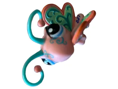 Hasbro Littlest Pet Shop Schmetterling Figur Pink Kinder 3cm