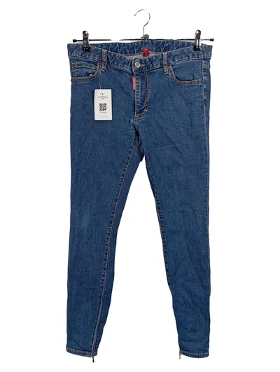 Dsquared2 Damen Jeans Slim Fit Blau Gr. 44 W35