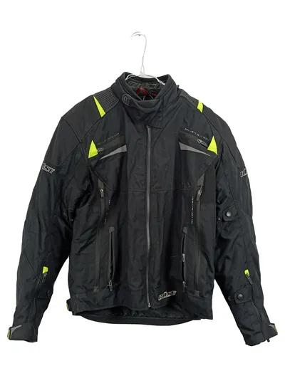 Büse Motorradjacke Herren Gr. XL Schwarz Neongelb Protektoren