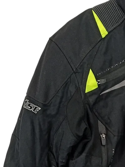 Büse Motorradjacke Herren Gr. XL Schwarz Neongelb Protektoren