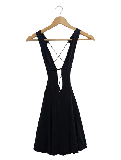 Oh Polly Damen Abendkleid Gr. 32/XXS Schwarz Elegant Cut-Outs