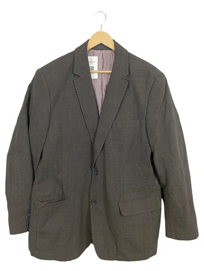 TCM Tchibo Herren Sakko Gr. 44 Grau Kariert Klassisch Business