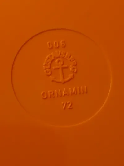 ORNAMIN 72 Unterteller Orange Kunststoff 24 cm Anker Praktisch