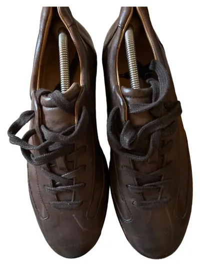 Charles Tyrwhitt Herren Leder Sneaker Low Braun Gr. 39 Klassisch
