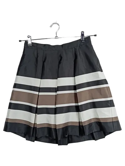 BONPRIX COLLECTION Damen Faltenrock Gr. 36 S Gestreift Mehrfarbig Modern