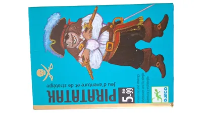 Djeco PIRATATAK Strategiespiel Abenteuer Piraten Brettspiel 5-99 Jahre 2-4