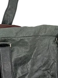 Marc O'Polo Damen Reisetasche Duffle Bag Leder Grün Schultertasche 3
