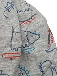 Fagottino Mütze Kinder Jungen Dinosaurier Grau Gr. 12-18 Monate 2