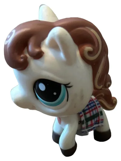 Hasbro Littlest Pet Shop Pony Spielfigur Pferd Weiß Kinder Spielzeug