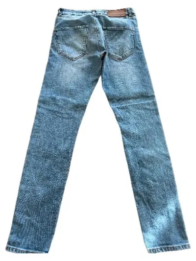 GABBA Jeans Slim Fit Herren Hellblau W30/L32 Stretch Denim