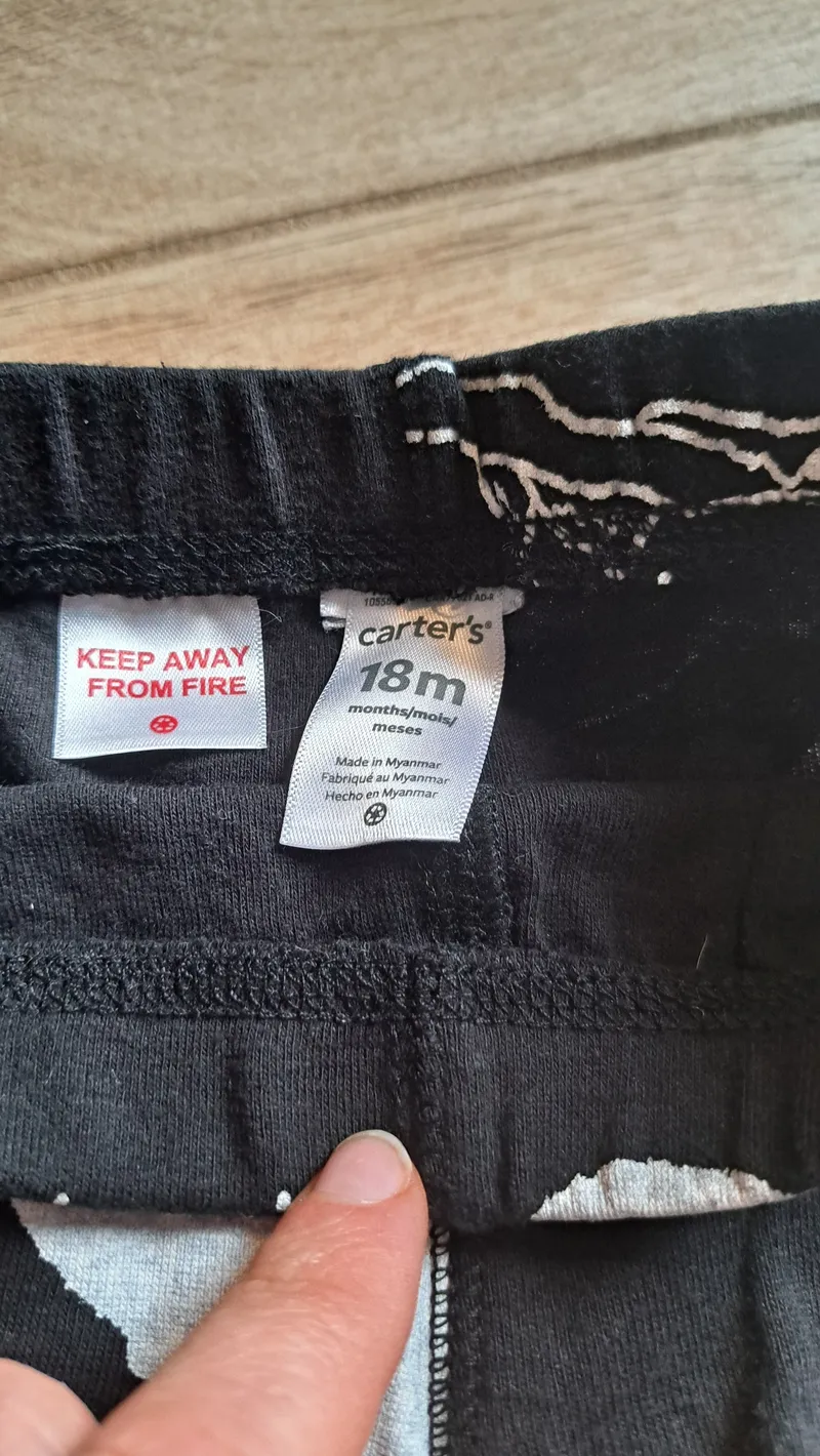 CARTER'S Kinder Jogginghose Eisbärenmuster Schwarz Gr. 18 Monate/86 Casual 4