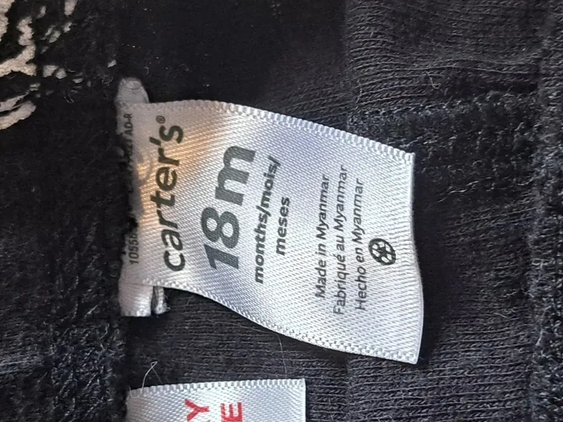 CARTER'S Kinder Jogginghose Eisbärenmuster Schwarz Gr. 18 Monate/86 Casual 5