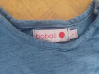 Boboli I'm so cute Puppenkleidung Rüschen Stickerei Spitze Blau Gr. 92 2
