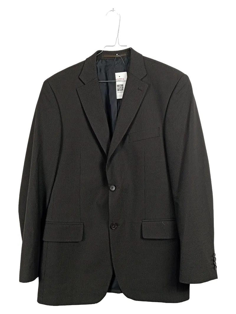 Engbers Herren Sakko Gr. 48 Grau Nadelstreifen Business Anzugjacke 1