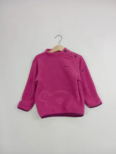 JAKO-O Mädchen Fleece Pullover Gr. 98 Pink Kinder Herbst/Winter