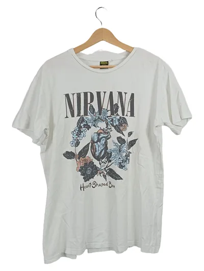 Nirvana Damen T-Shirt "Heart-Shaped Box" Gr. 40/L Baumwolle Retro