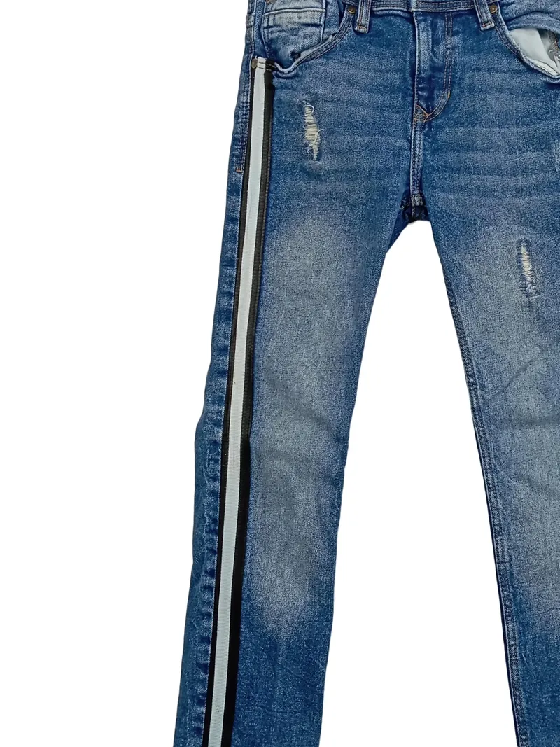 Coolcat Destroyed Jeans Mädchen 46x52 Blau Casual Jay Regular Gestreift 2