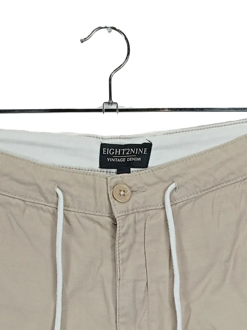 EIGHT2NINE Herren Shorts Bermuda Chino Kurze Hose Beige W30 Baumwolle 3