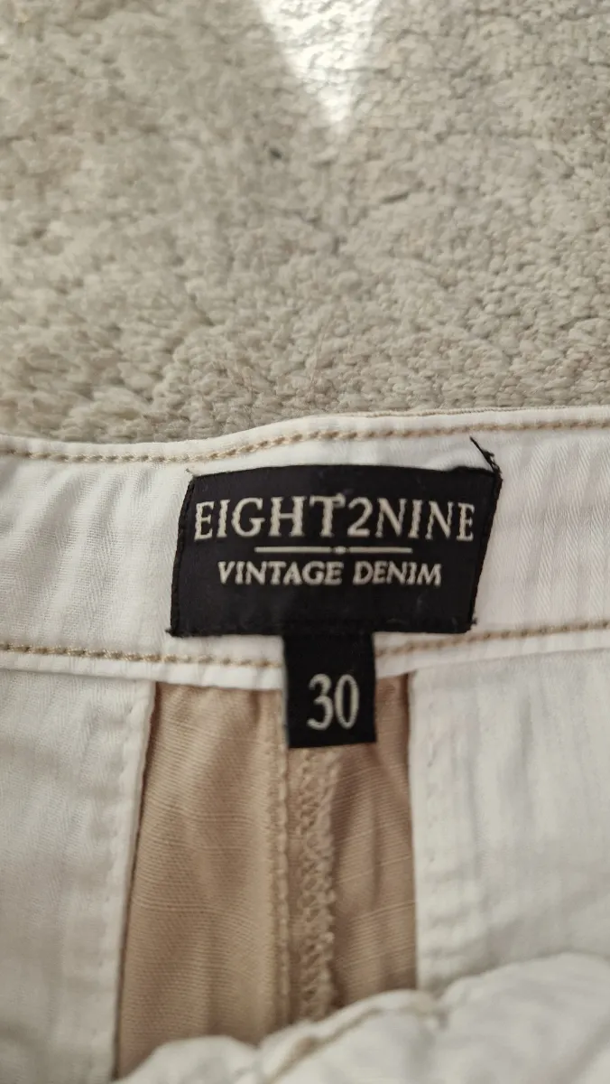 EIGHT2NINE Herren Shorts Bermuda Chino Kurze Hose Beige W30 Baumwolle 6