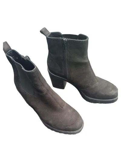 Vagabond Ankle Boot Stiefeletten Damen Blockabsatz Reißverschluss Schwarz 36