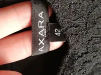 Axara Damen Festliches Kleid Gr. 42 Schwarz Elegant Spitze Party Abend 5