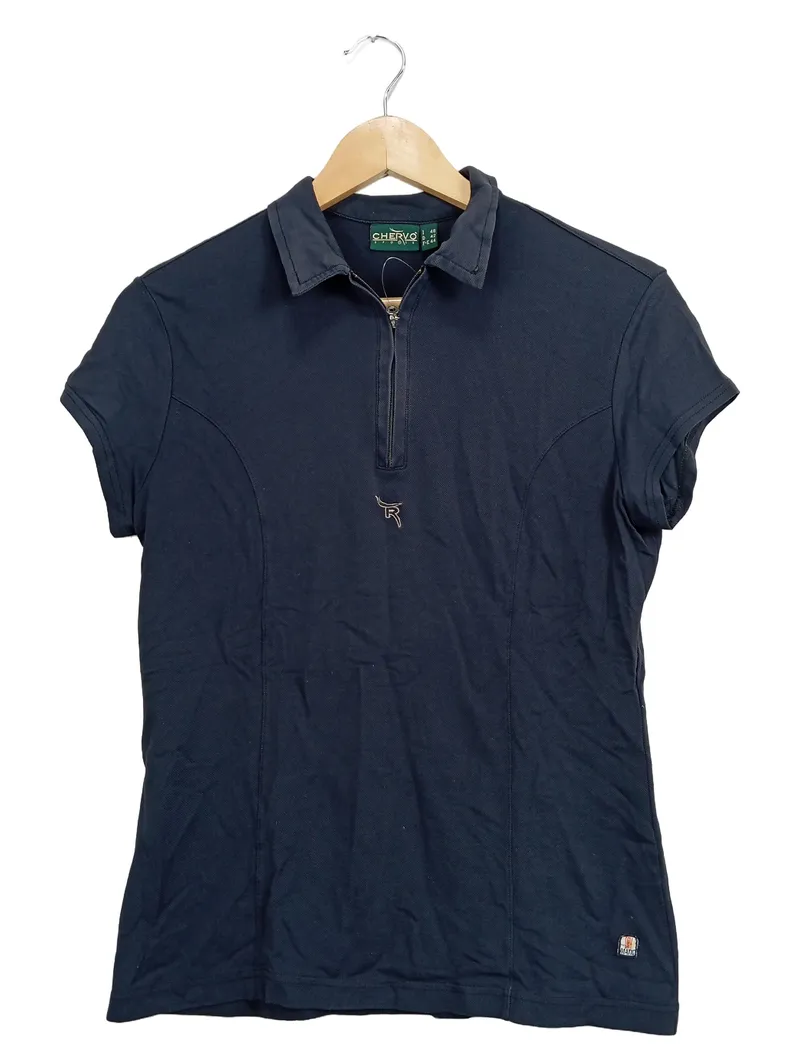 Chervò Damen Poloshirt kurzarm Blau Gr. 42/XL 1
