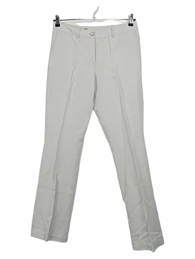 MARC AUREL Stoffhose Damen Gr. 36 Beige Ramie Baumwolle Business