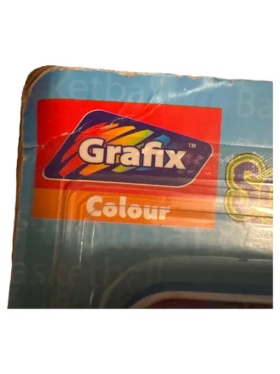 Grafix Schreibset Sport Bleistiftbox Bleistifte Radiergummi Griffe Blau