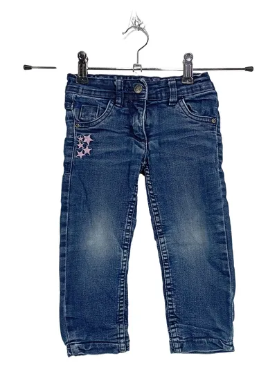 TINY DENIM LOVE Mädchen Jeans Straight Leg Gr. 92 Blau Sterne