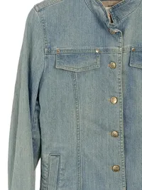 DinoModa Jeansjacke Damen Gr. 36 Blau Casual Baumwolle Elasthan 3