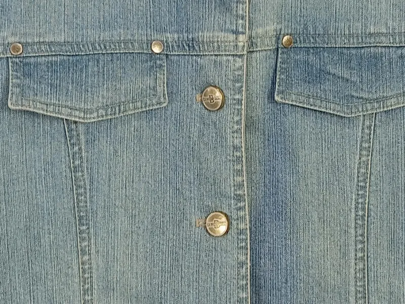 DinoModa Jeansjacke Damen Gr. 36 Blau Casual Baumwolle Elasthan 4