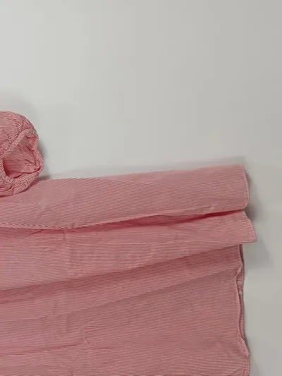 JETTE Damen Freizeitkleid Rot Gestreift Off-Shoulder Rüschen Gr. 36/S