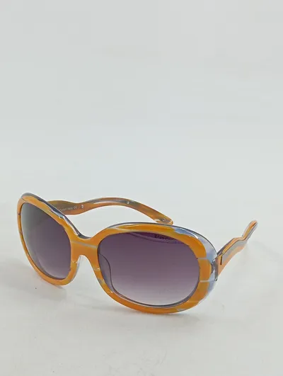 Enzo Colini Damen Sonnenbrille Vintage Acetat Orange