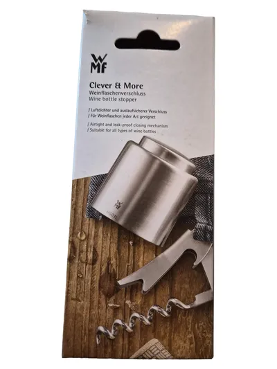 WMF Clever & More Flaschenverschluss Edelstahl Silber Freizeit