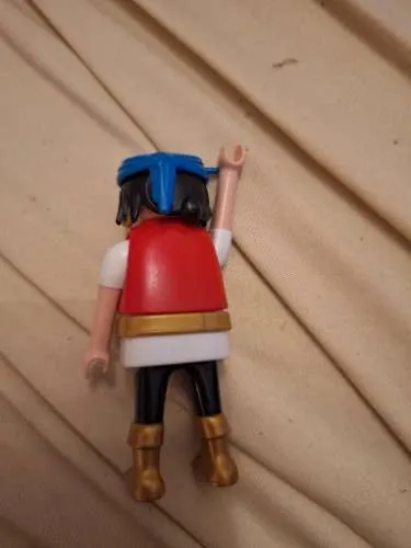 Playmobil Figur Pirat mit blauem Bandana Kopftuch Weste Stiefel