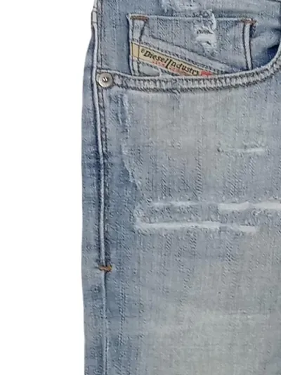 Diesel Herren Destroyed Jeans Slim-Skinny Blau W32