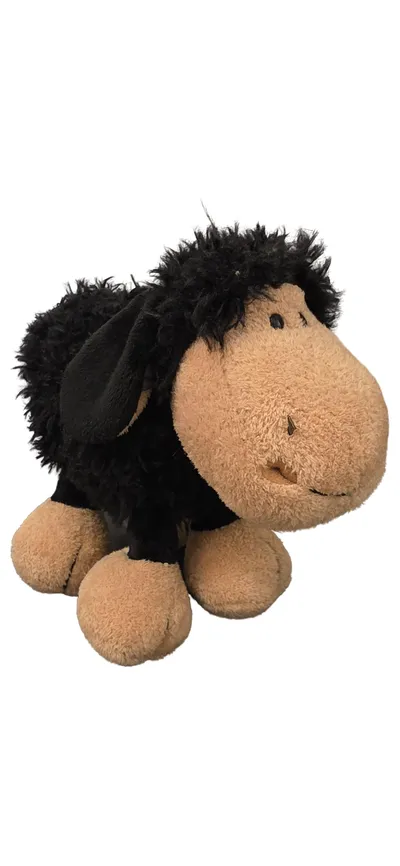 NICI Schaf Plüschtier Kuscheltier Stofftier Schwarz Baby Kinder