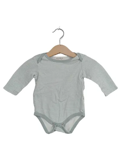 RABBIT BEAR Baby Body Langarm gestreift Blau Gr. 3-6 Monate