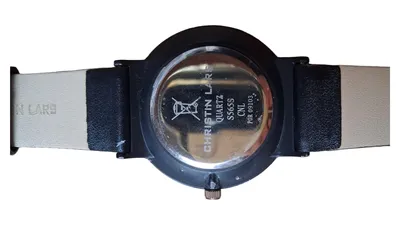 CHRISTIN LARS S565S Damenuhr Lederarmband Schwarz Modern Alltag