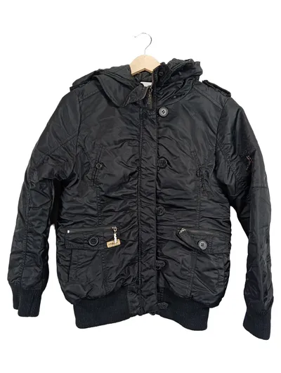17&Co. Damen Winterjacke mit Kapuze Gr. 42 Schwarz Casual