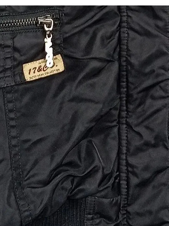 17&Co. Damen Winterjacke mit Kapuze Gr. 42 Schwarz Casual 7