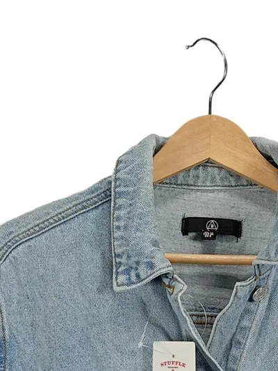 Missguided Damen Jeansjacke Gr. 38/M Hellblau Denim Casual