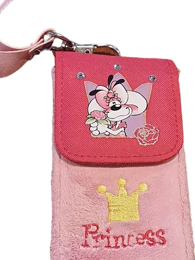 Diddl Maus Handytasche Kinder Pink Feminin Tiermotiv Applikation Stickerei