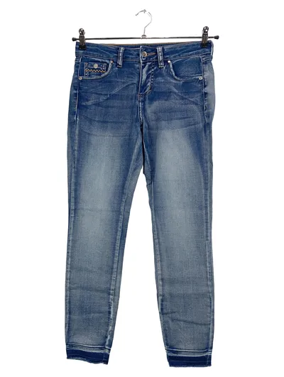 NILE Jeans Damen Slim Fit Blau Casual XS
