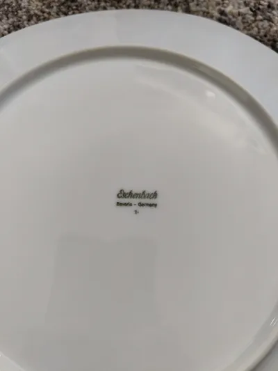Eschenbach Bavaria Unterteller Porzellan Weiß Bunt 26 cm Modern
