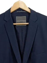 FINSHLEY & HARDING Herren Sakko Business Gr. 54 Blau Elegant Anzugjacke 2